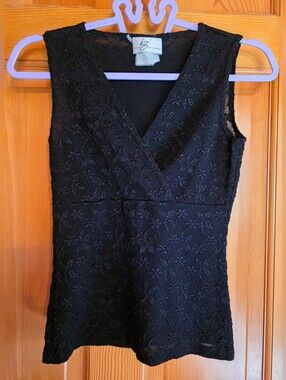Byer California Black Textured Knit Tank